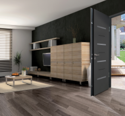 BM Boutique du menuisier porte d'entrée aluminium