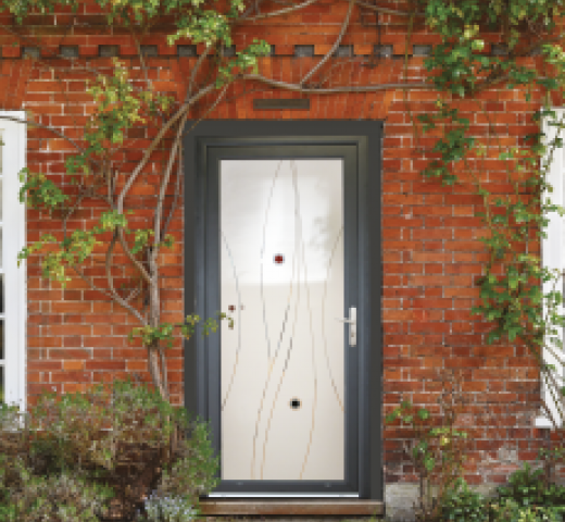 BM Boutique du menuisier porte d'entrée décorative