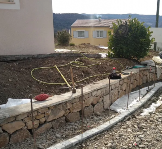 Boniffacy mur de soutènement