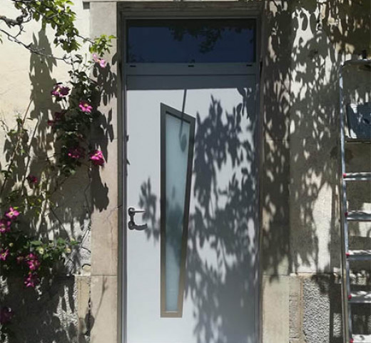 Porte d'entrée vasistas