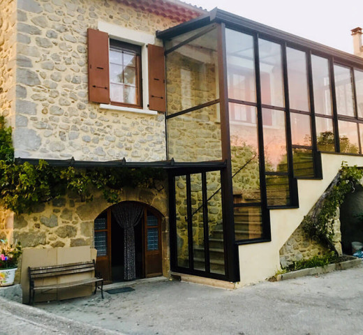 Techni aluminium Véranda escalier