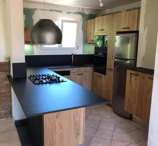 ABP menuiserie cuisine bois plan travail