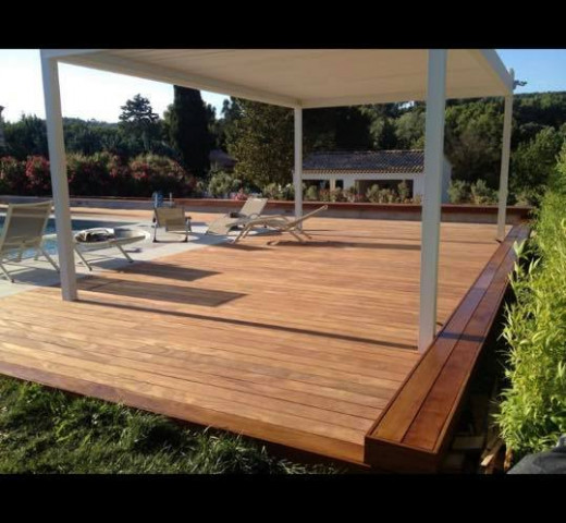 ABP menuiserie terrasse piscine bois