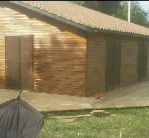 maison cabane bois POSADAS à Toulenne Peinture Cherche Un Pro.fr annuaire artisan