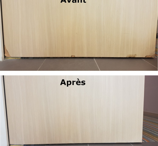 avant apres porte_1 Retouch'UP - Rénovateur à Castries 34 - Restauration ameublement, restauration cuisine, menuiserie, aménagement d'intérieur - cherche un pro.fr Annuaire d’artisans locaux