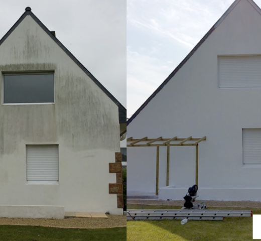 Blanco Jo JB Services Piolenc NÎmes façade avant après