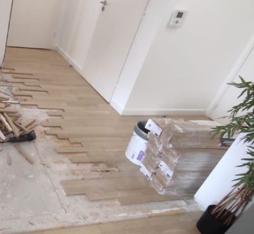 Hset à Alfortville 94 pose de plancher bois