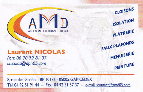 carte de visite coordonnées amd
